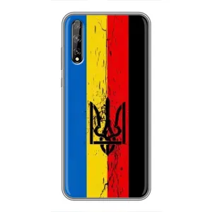 Украинские Чехлы для Huawei P Smart Pro с картинкой УПА (AlphaPrint) (Флаг УПА)