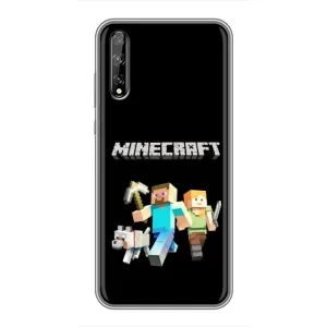 Чехол Майнкрафт на Huawei P Smart Pro (AlphaPrint) Minecraft (герои Minecraft)