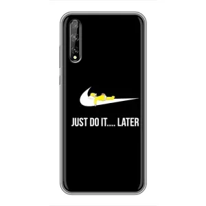 Чехол с Симпсонами для Huawei P Smart Pro (VPrint) (Гомер Later)