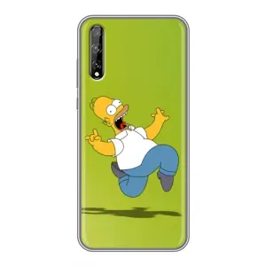 Чехол с Симпсонами для Huawei P Smart Pro (VPrint) (Гомер Симпсон)