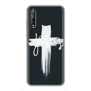 Чехол для Huawei P Smart Pro (AlphaPrint) - (Христианские) (Иисус)