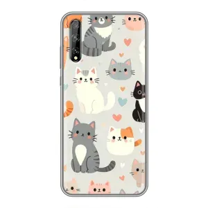 Чехол с принтом «Коллаж котов» для Huawei P Smart Pro