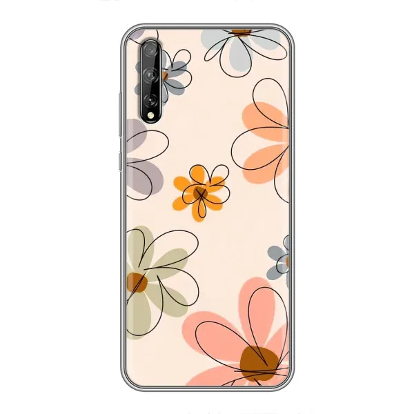 Чехол с принтом «Разноцветные цветы» для Huawei P Smart Pro
