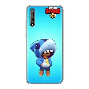 Чехол для Huawei P Smart Pro Бравл Старс (VPrint) (Леон акула)
