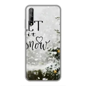 Новогодние, Праздничные Чехлы для Huawei P Smart Pro - 2024 год (Let it snow)