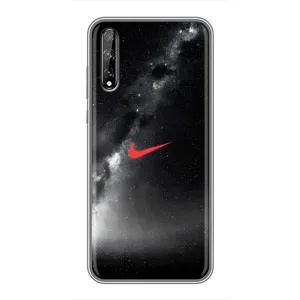 Чехол для Huawei P Smart Pro - с принтом Найк (AlphaPrint) (Найк красный)
