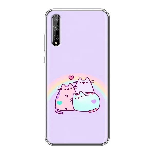 Чохол з принтом «Радужний котик» для Huawei P Smart Pro