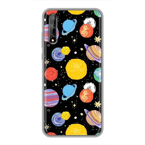 Чехол с принтом «Рисованные планеты» для Huawei P Smart Pro