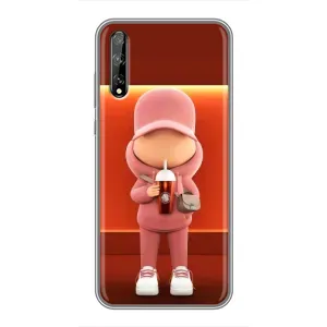 Крутые Чехлы Луи Виттон для Huawei P Smart Pro (AlphaPrint) (С Кофе)