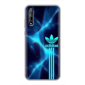 Чехлы Адидас для Huawei P Smart Pro (AlphaPrint) (Синий Адидас)