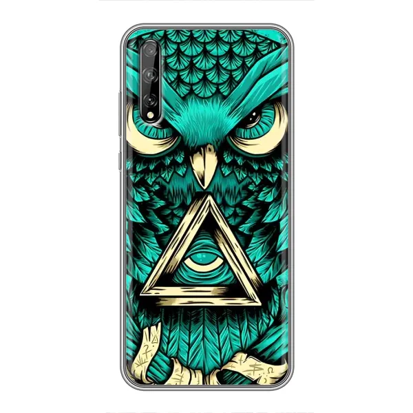 Чохол з принтом «Сова з оком» для Huawei P Smart Pro