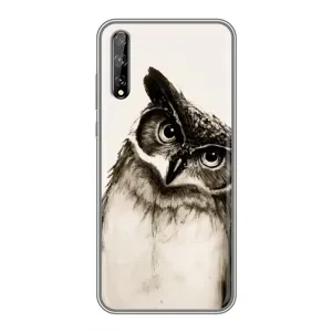 Чехол с птицами на Huawei P Smart Pro (VPrint) (Сова)