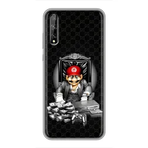 Чехлы с крутыми принтами для Huawei P Smart Pro - (PREMIUMPrint) (Супер Марио)
