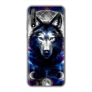 Защитные чехлы для Хуавей Пи Смарт Про (AlphaPrint) (ХИТ продаж) ВОЛК (Волк)