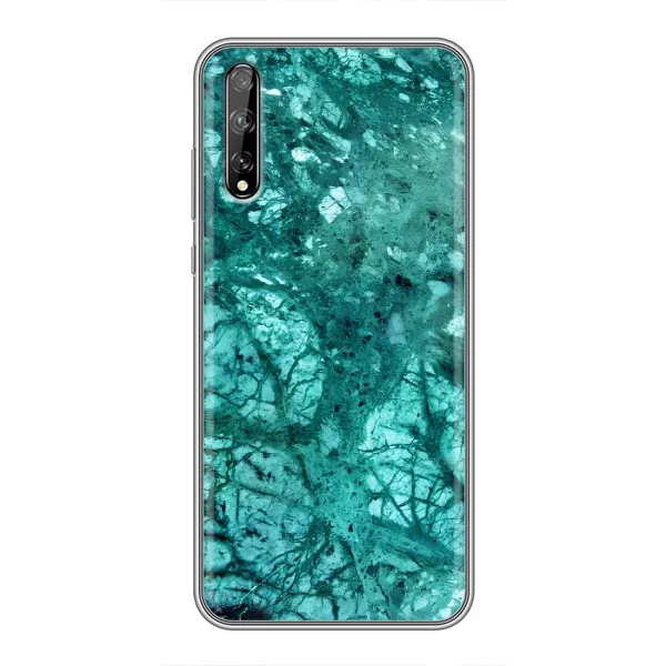 Чехол с принтом «Зеленый мрамор» для Huawei P Smart Pro