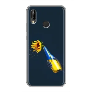 Чехол для Патриота Украины Huawei P Smart Z/ Y9 Prime 2019 - (AlphaPrint) (Коктейль молотова)