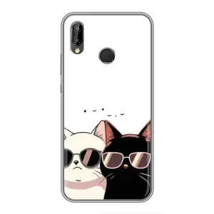 Чехол с рисунком кот на Huawei P Smart Z/ Y9 Prime 2019 (Коты в очках)