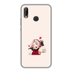 Чехлы Персонажи Аниме Наруто для Huawei P Smart Z/ Y9 Prime 2019 (AlphaPrint) (Лайк Сакура)