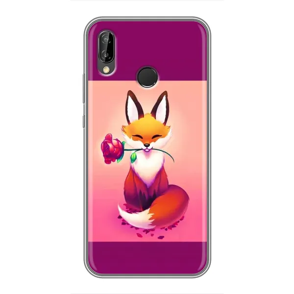 Чехол с принтом «Лисичка с розочкой» для Huawei P Smart Z / Y9 Prime 2019