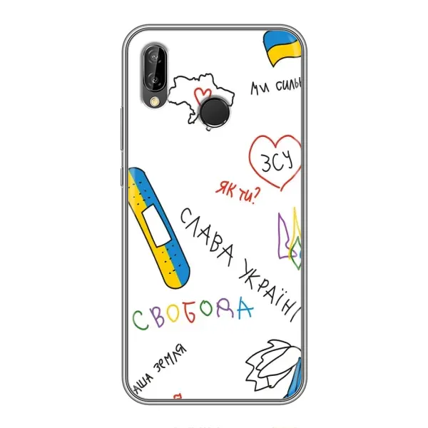 Чехол с принтом «Стикер» для Huawei P Smart Z / Y9 Prime 2019