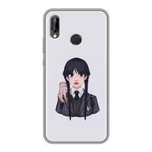 Чехлы Венсдей на Huawei P Smart Z/ Y9 Prime 2019 Уэнсдей (AlphaPrint) (Уэнздей и Вещь)