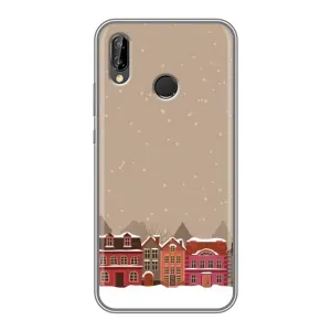 Новогодние, Праздничные Чехлы для Huawei P Smart Z/ Y9 Prime 2019 - 2024 год (Зимний город)