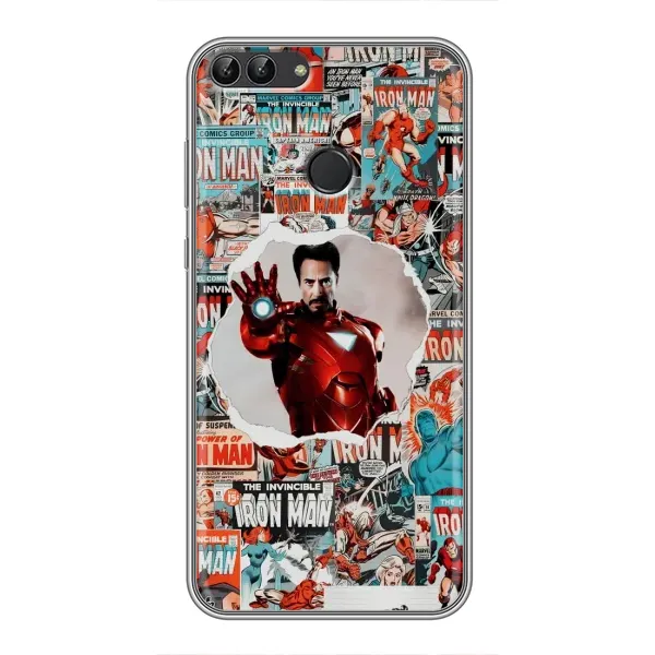 Чехол с принтом «Айронмен» для Huawei P Smart (Enjoy 7s, FIG-LA1)