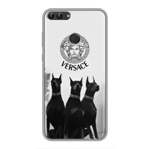 Чехлы VERSACE для Хуавей П Смарт (PREMIUMPrint) (Доберман Версаче)