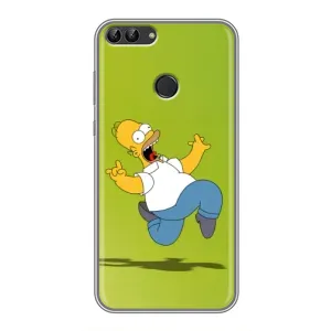 Чехол с Симпсонами для Huawei P Smart, Enjoy 7s, FIG-LA1 (VPrint) (Гомер Симпсон)