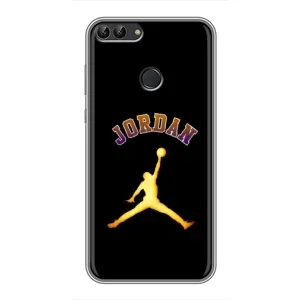 Чехлы для Huawei P Smart, Enjoy 7s, FIG-LA1 - с картинкой JORDAN (AlphaPrint) (Jordan Gold)