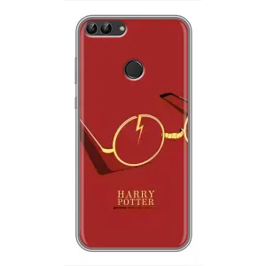 Чехлы с Гарри Поттером для Huawei P Smart, Enjoy 7s, FIG-LA1 (AlphaPrint) (очки Гарри)