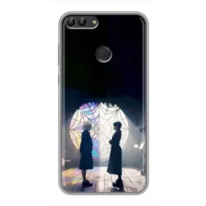 Чехлы Венсдей на Huawei P Smart, Enjoy 7s, FIG-LA1 Уэнсдей (AlphaPrint) (Уэнздей и Инид)