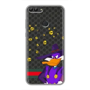 Брендновые Чехлы для Huawei P Smart, Enjoy 7s, FIG-LA1 - (PREMIUMPrint) (Утка Гуччи)