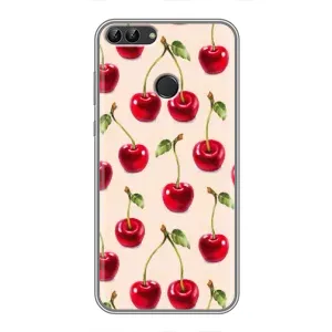 Чехлы с Фруктами для Huawei P Smart, Enjoy 7s, FIG-LA1 (VPrint) (Вишня)
