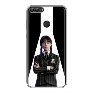 Чехлы Венсдей на Huawei P Smart, Enjoy 7s, FIG-LA1 Уэнсдей (AlphaPrint) (W-Wednesday)