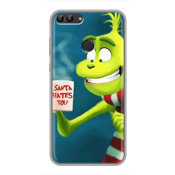 Чехол с принтом «Зеленый Гринч» для Huawei P Smart (Enjoy 7s, FIG-LA1)