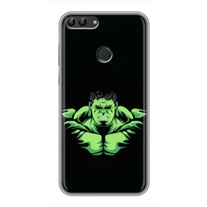 Чехлы с героями Марвел Huawei P Smart, Enjoy 7s, FIG-LA1 (VPrint) (Зелёный Халк)