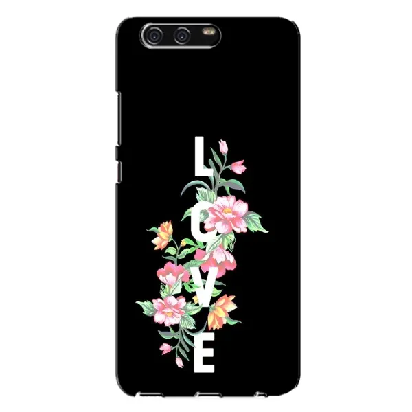 Чехол с принтом «Цветы LOVE» для Huawei P10 Plus (VKY)
