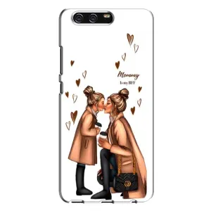 Чохол з друком для Huawei P10 Plus, VKY - (Мама з дитинкою) (AlphaPrint) (Донька і мама)