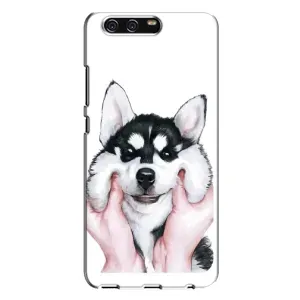 Чохли з собаками для Huawei P10 Plus, VKY (VPrint) (Радісний Хаскі)