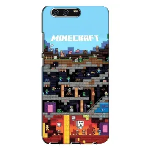 Чохол Майнкрафт на Huawei P10 Plus, VKY (AlphaPrint) Minecraft (фон Minecraft)