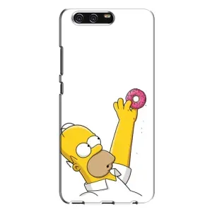 Чjхол з Сімпсонами для Huawei P10 Plus, VKY (VPrint) (Гомер з пончиком)