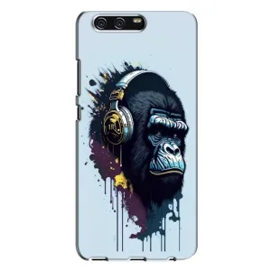 Чохол з Мавпами Huawei P10 Plus, VKY - (AlphaPrint) (Горила в навушниках)