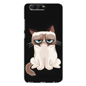 Чохол з принтом для Huawei P10 Plus, VKY (AlphaPrint) Модні коти (Сумний кіт)