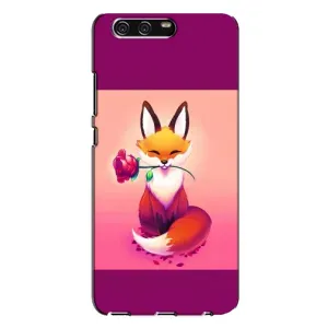 Чохли з картинкою Лисичка для Huawei P10 Plus, VKY (VPrint) (Лиса з трояндою)