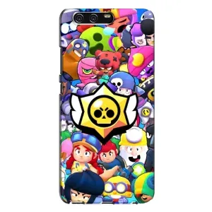 Чехол для Huawei P10 Plus, VKY Бравл Старс (VPrint) (Лого Brawl Stars)