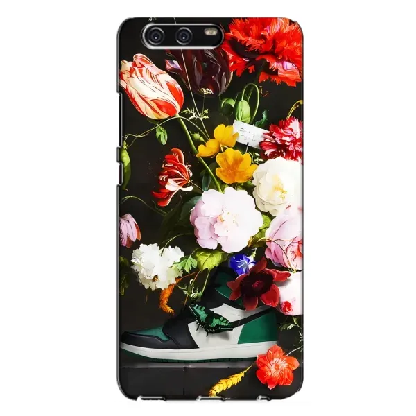 Чохол з принтом «Nike цветы» для Huawei P10 Plus (VKY)