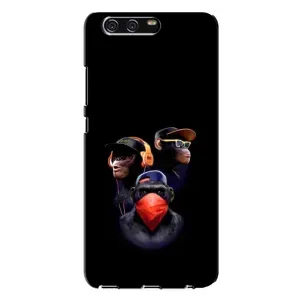 Чохол з Мавпами Huawei P10 Plus, VKY - (AlphaPrint) (Три мавпи)