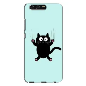 Чохол з принтом для Huawei P10 Plus, VKY (AlphaPrint) Модні коти (Падаючий кіт)