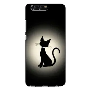 Чохол з принтом для Huawei P10 Plus, VKY (AlphaPrint) Модні коти (Силует котика)